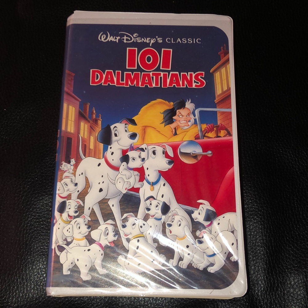 Vintage Walt Disney’s Classic 101 Dalmations Classic Clamshell Black diamond vhs
